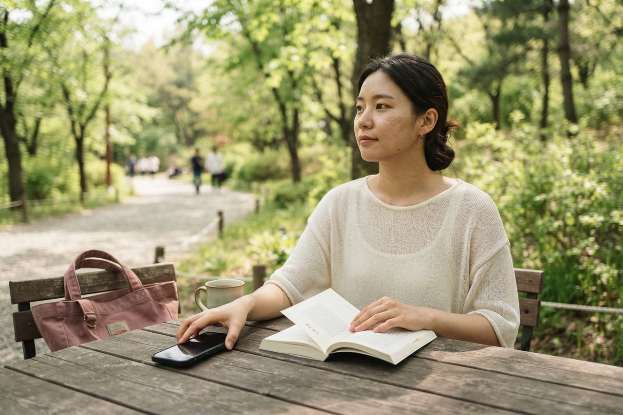 답장이 늦을 때, 마음을 추측하기 전에 확인할 연락의 기준 — AI 연출 이미지